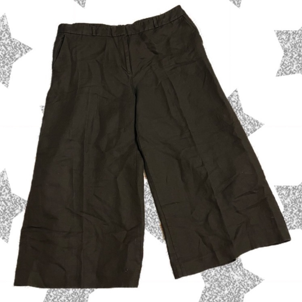 Ann Taylor LOFT Wide Leg Linen Pants size 14